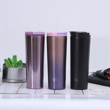 500ml DIgital Print Logo Water Bottle Leak Proof Narrow Mouth Double Wall Thermos Fashion Accessories Glitter Straight Kid